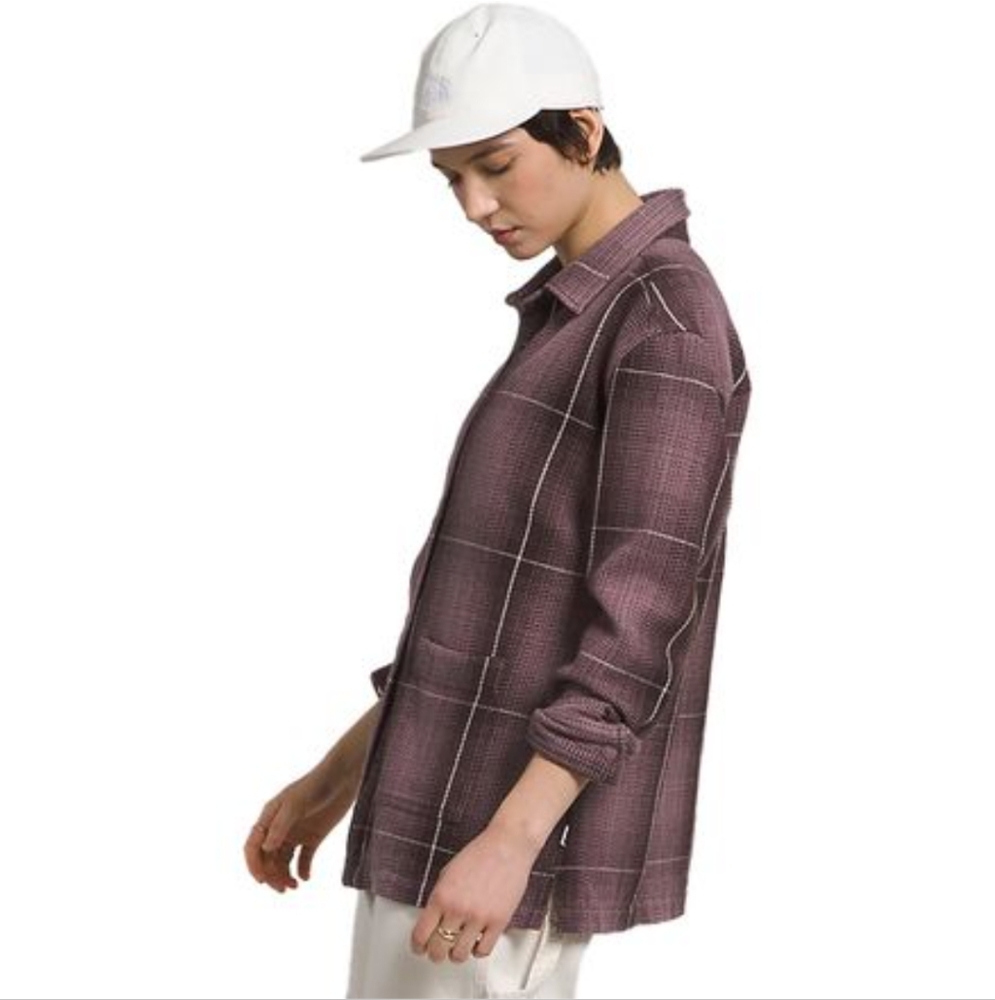 The North Face Twill Utility Casual Jacket Women’s  Shacket Fawn Grey Halfdome M